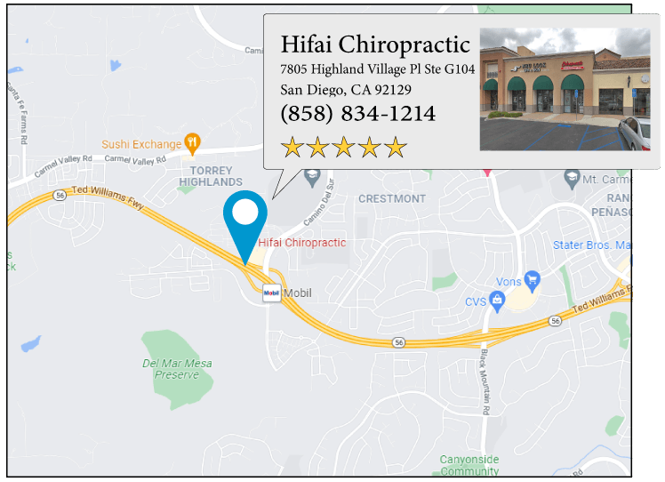 Hifai Chiropractic's location on google map